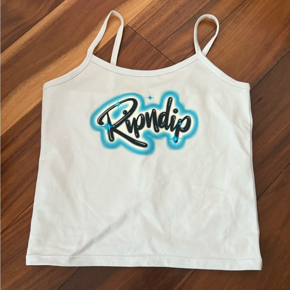 Women’s RIPNDIP Airbrush White Tank Top size Extra Small